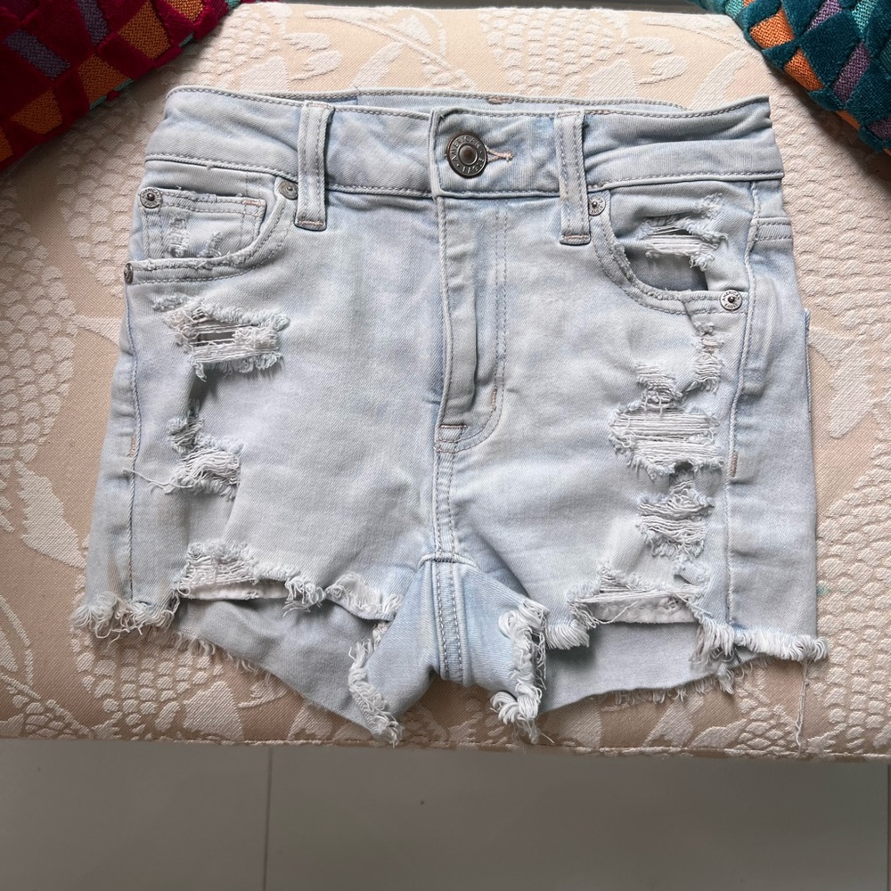 American Eagle high rise jeans shorts size 000